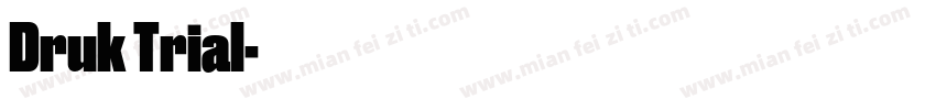 Druk Trial字体转换